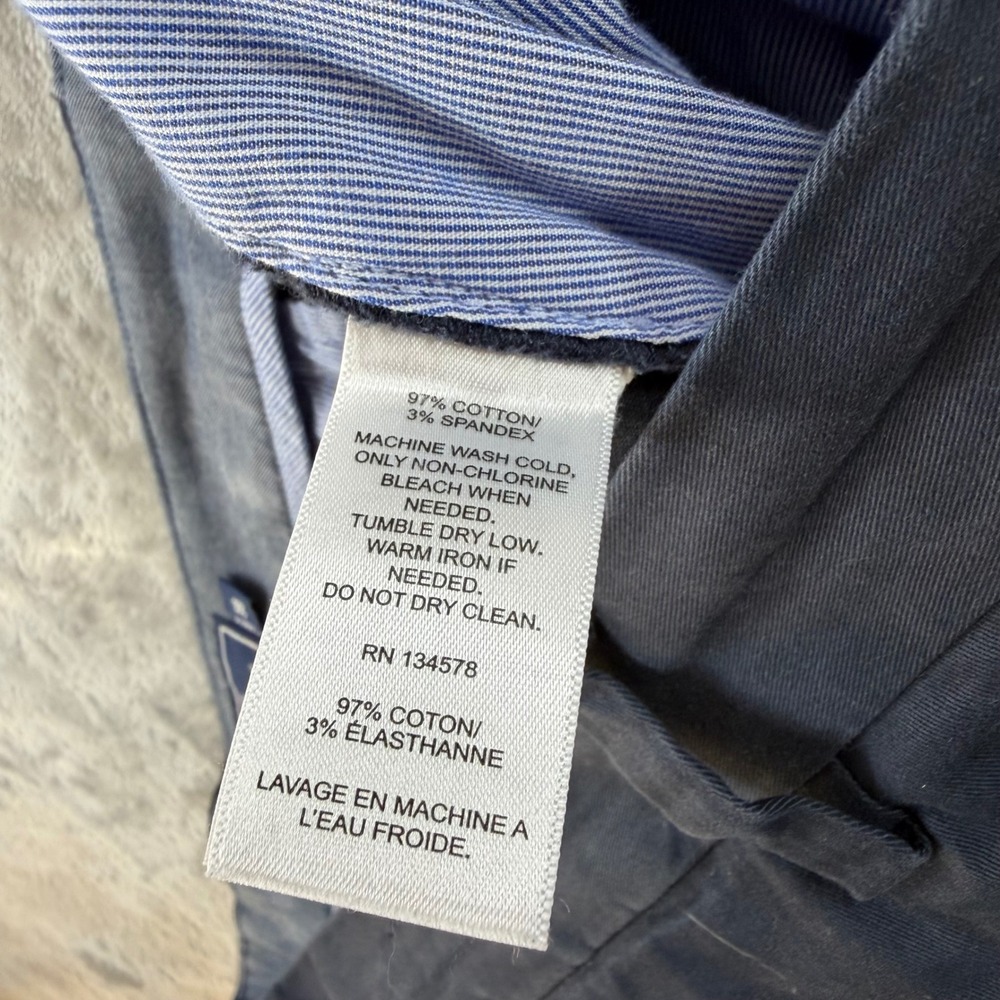 Vineyard Vines Breaker Shorts Men's 38 Navy Blue Cotton Stretch Chino 9" Inseam - Picture 7 of 10